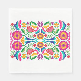 Kleurrijke Fiesta Bloemen Servet