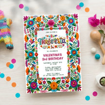 Kleurrijke Fiesta Bloemige Drie-esta Derde Verjaar