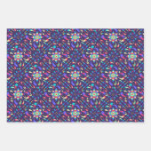 Kleurrijke Fiesta Blue Inpakpapier Vel (Voorkant)