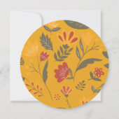 Kleurrijke Fiesta Botanical 15e verjaardag dank u Kaart (Achterkant)