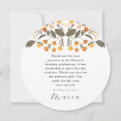 Kleurrijke Fiesta Botanical 15e verjaardag dank u Kaart (Voorkant)