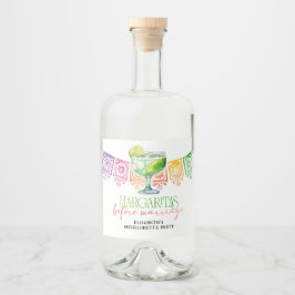 Kleurrijke Fiesta Cinco De Mayo vrijgezellenfeest Likeurfles Etiket
