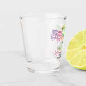 Kleurrijke Fiesta Cinco De Mayo vrijgezellenfeest Shot Glas (Links)