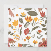 Kleurrijke Fiesta Floral 15e verjaardag dank u Kaart (Achterkant)