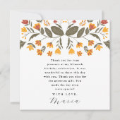 Kleurrijke Fiesta Floral 15e verjaardag dank u Kaart (Voorkant)