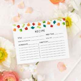 Kleurrijke Fiesta Mexicaanse Recept Kaart