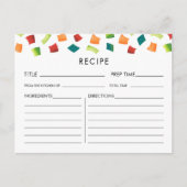 Kleurrijke Fiesta Mexicaanse Recept Kaart (Voorkant)