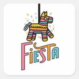 Kleurrijke Fiesta Piñata Feestelijke Stickers