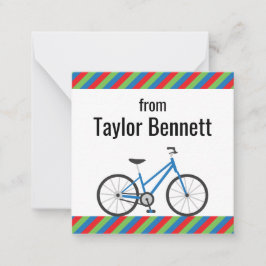 Kleurrijke Fiets Cadeaubriefkaarten Notitiekaartje