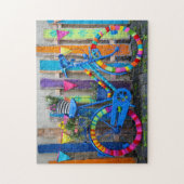  kleurrijke fiets Jigzaag Puzzle Legpuzzel (Verticaal)