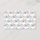 Kleurrijke fietsen - Aangepaste visitekaartjes (Achterkant)