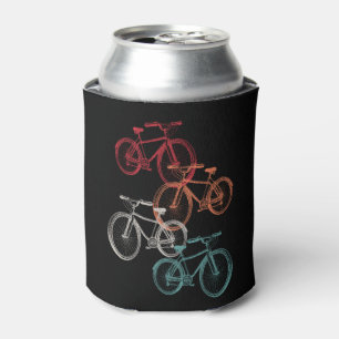 Kleurrijke fietsen blikjeskoeler