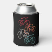 Kleurrijke fietsen blikjeskoeler (Blikje Achterkant)