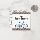 Kleurrijke Fietsen Cadeaubriefkaarten Notitiekaartje (Voorkant / Achterkant in situ)