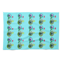 Kleurrijke fietsen fietsen fietsen met blauw 4 bre