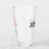 Kleurrijke fietsen glas (Links)