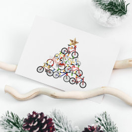 Kleurrijke Fietsen Kerstboom Ornament Gifts Briefkaart