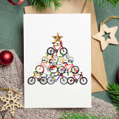 Kleurrijke Fietsen Kerstboom Ornament Gifts Kaart
