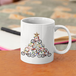 Kleurrijke Fietsen Kerstboom Ornament Gifts Koffiemok