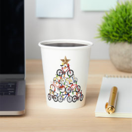 Kleurrijke Fietsen Kerstboom Ornament Gifts Papieren Bekers