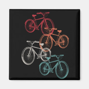Kleurrijke fietsen magneet