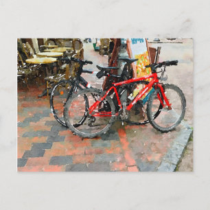 Kleurrijke fietsen op het Sidewalk Briefkaart