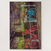 Kleurrijke  fietsen Schilderachtig Amsterdam Reize Legpuzzel (Verticaal)