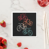 Kleurrijke fietsen servet (Insitu)