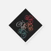 Kleurrijke fietsen servet (Hoek)