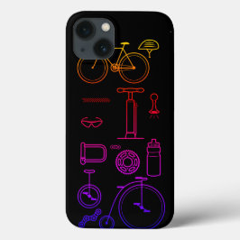 Kleurrijke Fietsprint Fietsonderdelen Design Case-Mate iPhone Case