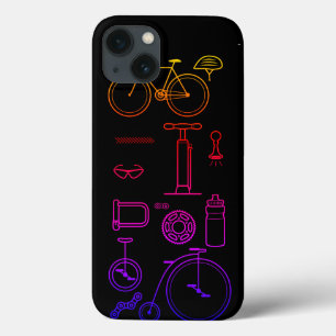 Kleurrijke Fietsprint Fietsonderdelen Design Case-Mate iPhone Case