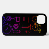 Kleurrijke Fietsprint Fietsonderdelen Design Case-Mate iPhone Case (Achterkant (horizontaal))