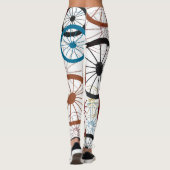 Kleurrijke fietswielen leggings (Achterkant)