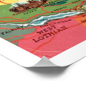 Kleurrijke Fife Scotland Print (Hoek)