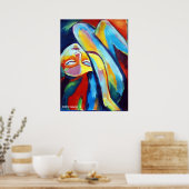 Kleurrijke fijne Prints - Afbeelding Vrouw (Keuken)