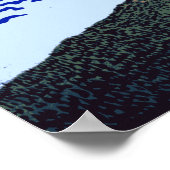 Kleurrijke fijne wind, heldere ochtendberg Fuji Ja Poster (Hoek)