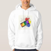 Kleurrijke Filmstrip Mannen Hoodie (Voorkant)