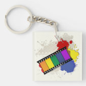 Kleurrijke Filmstrip Sleutelhanger (Voorkant)