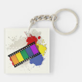 Kleurrijke Filmstrip Sleutelhanger (Achterkant)