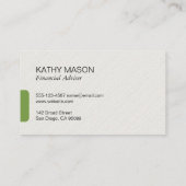 Kleurrijke financiële groei icoon | Investering Visitekaartje (Achterkant)