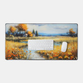 Kleurrijke Fine Art Zomerlandschap Bureaumat (Keyboard & Muis)