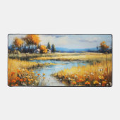 Kleurrijke Fine Art Zomerlandschap Bureaumat (Voorkant)