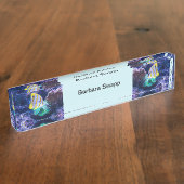 Kleurrijke Fish Acrylic Desk Naam Bord Naambordje (Zijkant)