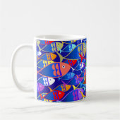 Kleurrijke Fish Design Coffee Mok (Links)