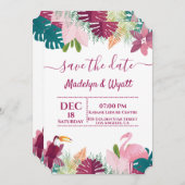 Kleurrijke Flamenco Jungle Stijl Kaart (Voorkant / Achterkant)