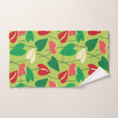Kleurrijke flamingo bloemen patroon badhanddoekset bad handdoek (Handdoek)