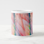 Kleurrijke Flamingo Feathers Specialty Mok (Voorkant)