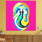 Kleurrijke Flapper Zeemeermin Thunder_Cove Canvas Afdruk (Insitu (Woonkamer))
