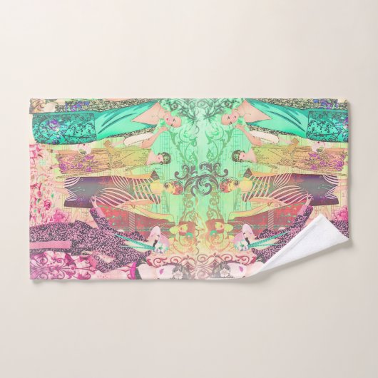 Kleurrijke flappers bad handdoek (Handdoek)