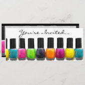 Kleurrijke flesjes, Nail Salon Spa Mestpartij Kaart (Voorkant / Achterkant)